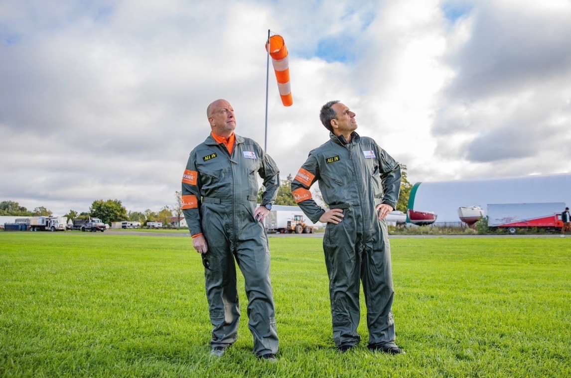 Ty Shattuck in flight suit at the airfield